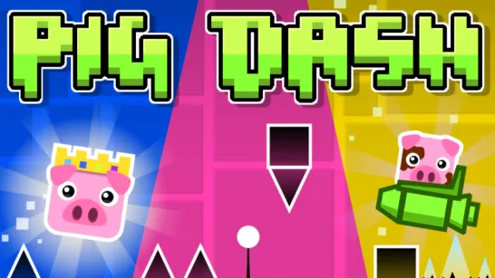 Geometry (Pig) Dash game Play Geometry (Pig) Dash game